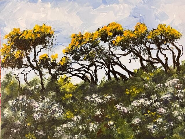 The Gorse Dances Along the Hedge