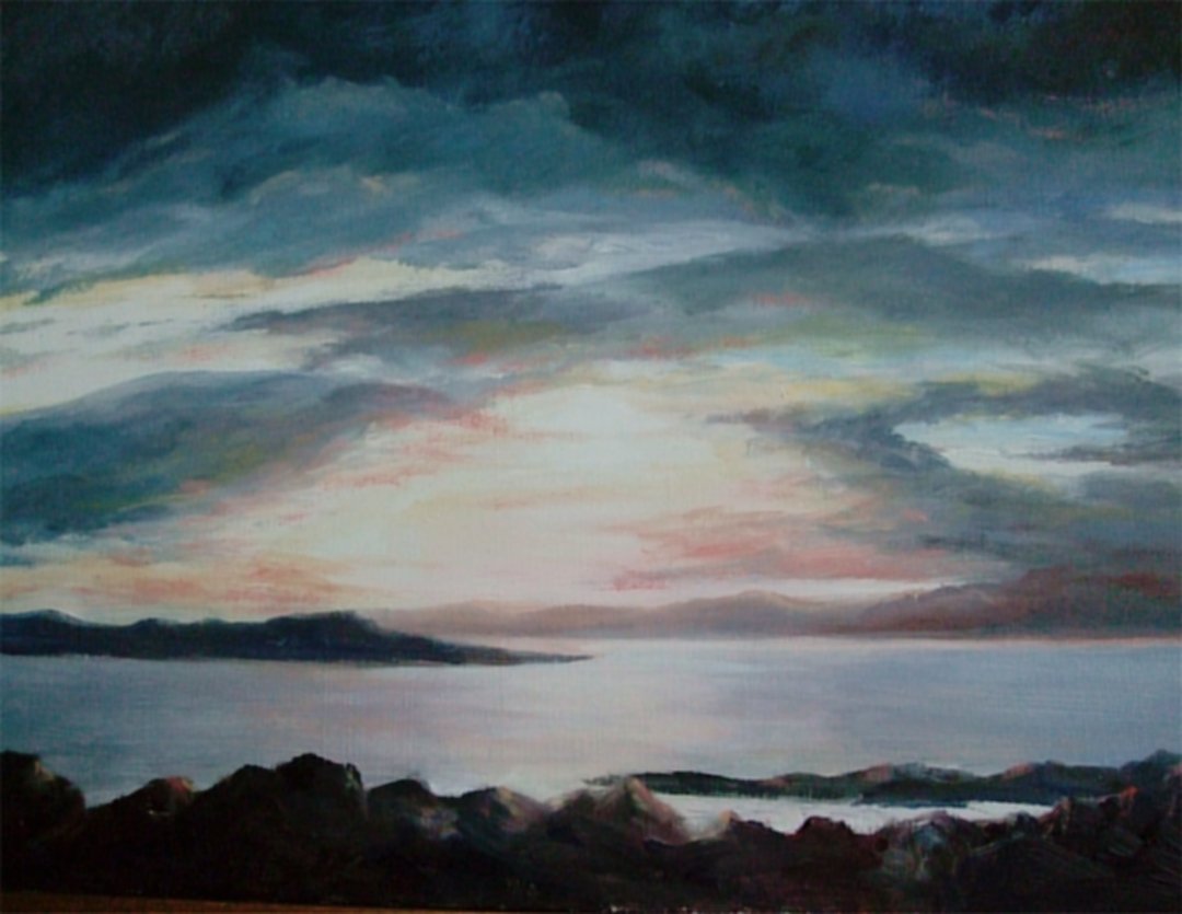 Sunset on the Mayo Coast 12" x 16"